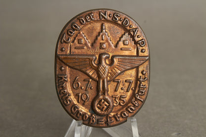 WW2 Tysk Tidlig 1935 NSDAP Tinnie. Original.
