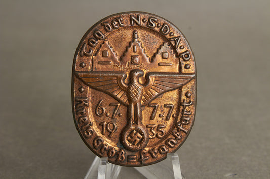 WW2 Tysk Tidlig 1935 NSDAP Tinnie. Original.