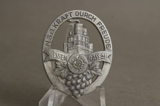 WW2 Tysk KdF "Kraft durch Freude" Tinnie. Sjælden. Original.
