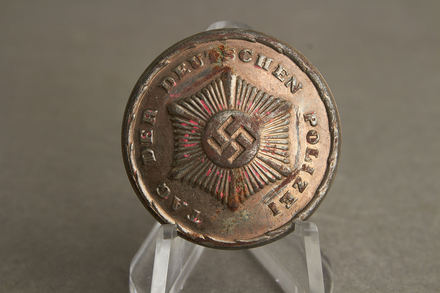 WW2 Tysk "Tag der Deutschen Polizei" Tinnie. Sjælden. Original.