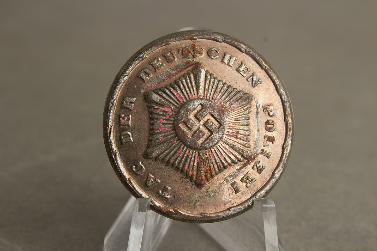 WW2 Tysk "Tag der Deutschen Polizei" Tinnie. Sjælden. Original.