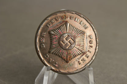 WW2 Tysk "Tag der Deutschen Polizei" Tinnie. Sjælden. Original.