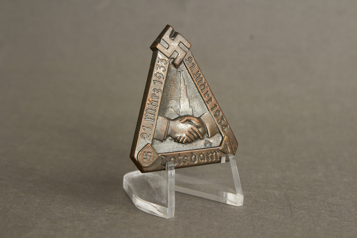 WW2 Tysk Tidlig 1933/34 NSDAP Tinnie. Sjælden. Original.