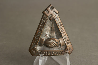 WW2 Tysk Tidlig 1933/34 NSDAP Tinnie. Sjælden. Original.