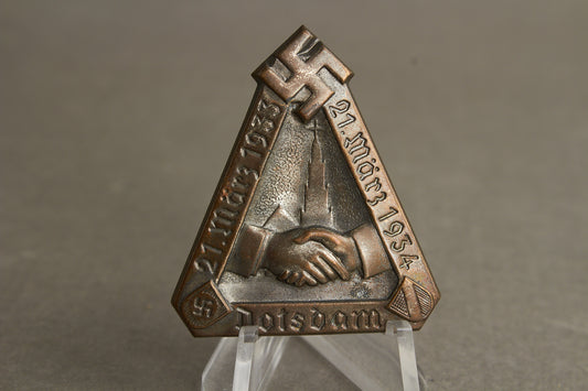 WW2 Tysk Tidlig 1933/34 NSDAP Tinnie. Sjælden. Original.
