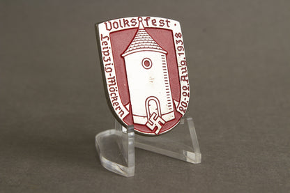 WW2 Tysk NSDAP Tinnie. En af de bedre. Original.