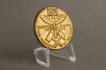 WW2 Tysk "Handwerk u. Handel" Tinnie. Original.