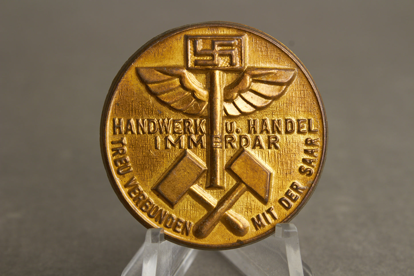 WW2 Tysk "Handwerk u. Handel" Tinnie. Original.