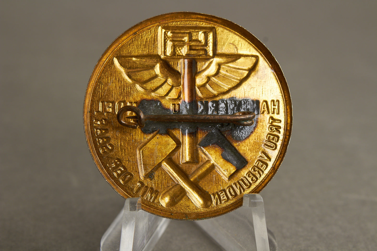 WW2 Tysk "Handwerk u. Handel" Tinnie. Original.