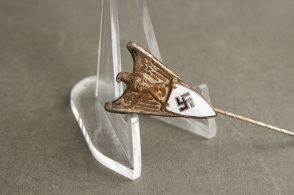 WW2 Tysk "Treuewerk der Betriebsgemeinschaften der Luftfahrt" Medlemspin. Sjælden. Original.