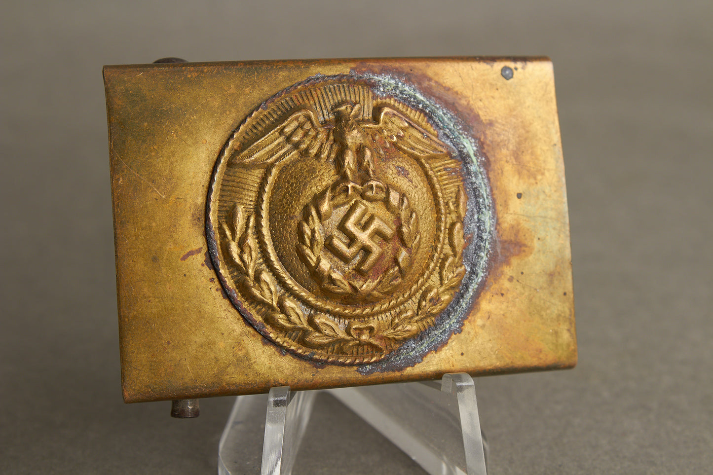 WW2 Tysk Tidlig 1. Model HJ Bæltespænde (2/3-dele normal SA spænde Størrelse). Sjælden. Original.