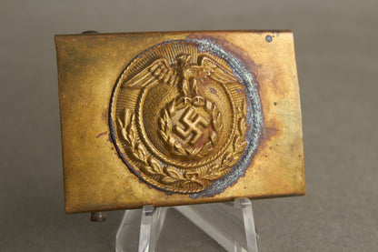 WW2 Tysk Tidlig 1. Model HJ Bæltespænde (2/3-dele normal SA spænde Størrelse). Sjælden. Original.