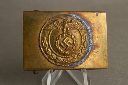 WW2 Tysk Tidlig 1. Model HJ Bæltespænde (2/3-dele normal SA spænde Størrelse). Sjælden. Original.