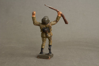 WW2 Tysk Lineol Legetøjssoldat. Original.