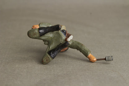 WW2 Tysk Lineol Legetøjssoldat. Original.