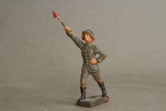 WW2 Tysk Lineol Legetøjssoldat. Original.
