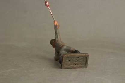 WW2 Tysk Lineol Legetøjssoldat. Original.