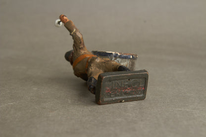 WW2 Tysk Lineol Legetøjssoldat. Original.