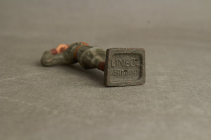 WW2 Tysk Lineol Legetøjssoldat. Original.