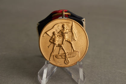 WW2 Tysk 1. Oktober 1938 Medalje. Original.