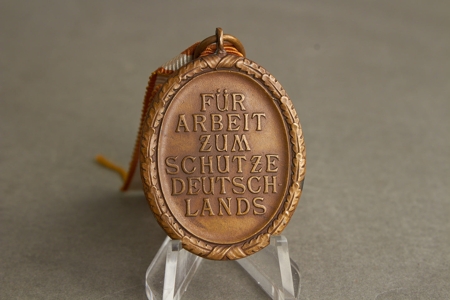 WW2 Tysk Westwall Medalje. Original.