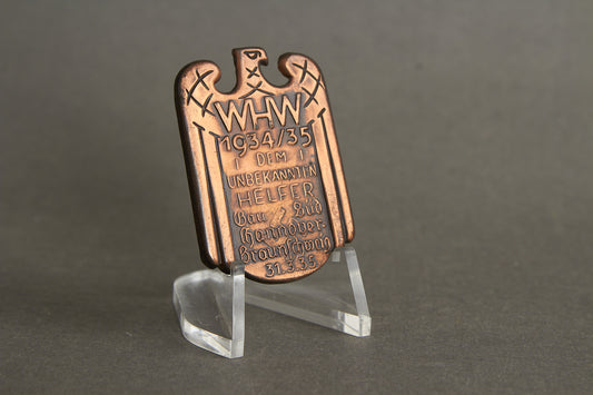 WW2 Tysk Tidlig WHW Tinnie fra 1934/35. Sjælden Original.