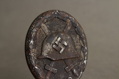 WW2 Tysk Sårettegn i Sort. Original.