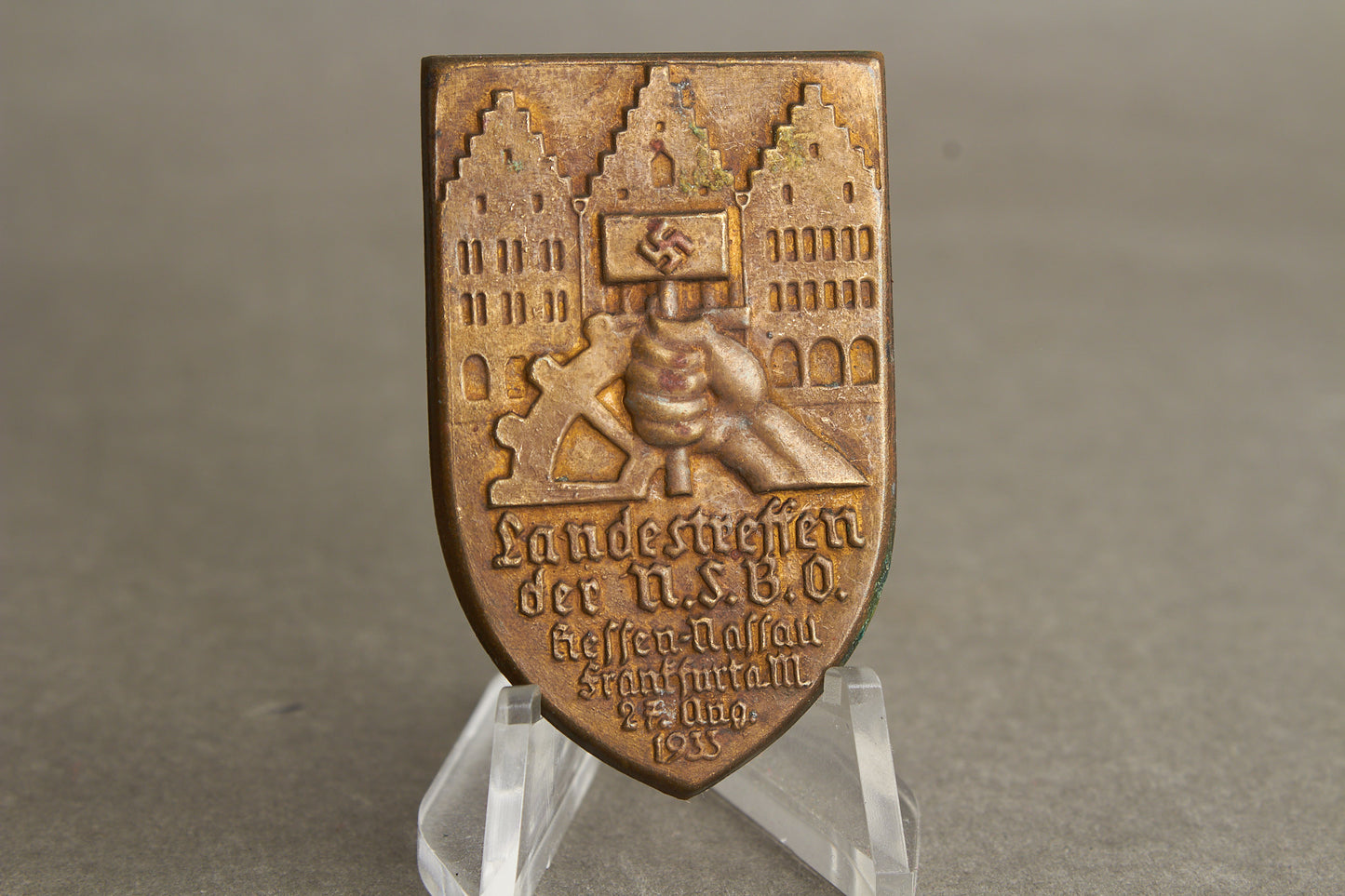 WW2 Tysk Tidlig 1933 NSBO Tinnie. En af de bedre. Original.