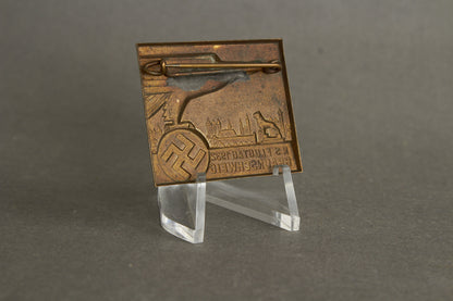 WW2 Tysk Tidlig "N.S. Flugtag 1932" Tinnie. Sjælden. Original.