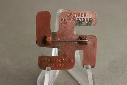 WW2 Tysk WHW/NSDAP Tinnie. En af de bedre. Original.