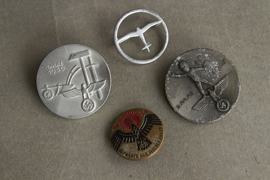 WW2 Tysk Blandet Lot Tinnies. Original.