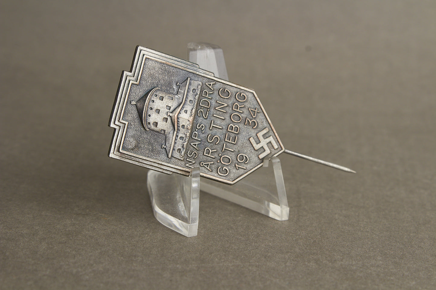 WW2 Tysk/Svensk "NSAP" Landsting 1938 Tinnie. Se beskrivelse.