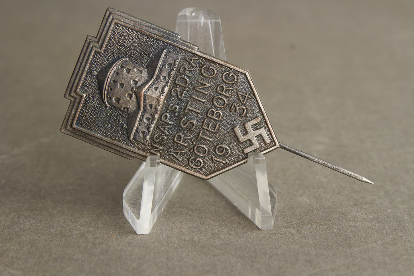 WW2 Tysk/Svensk "NSAP" Landsting 1938 Tinnie. Se beskrivelse.