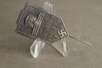 WW2 Tysk/Svensk "NSAP" Landsting 1938 Tinnie. Se beskrivelse.