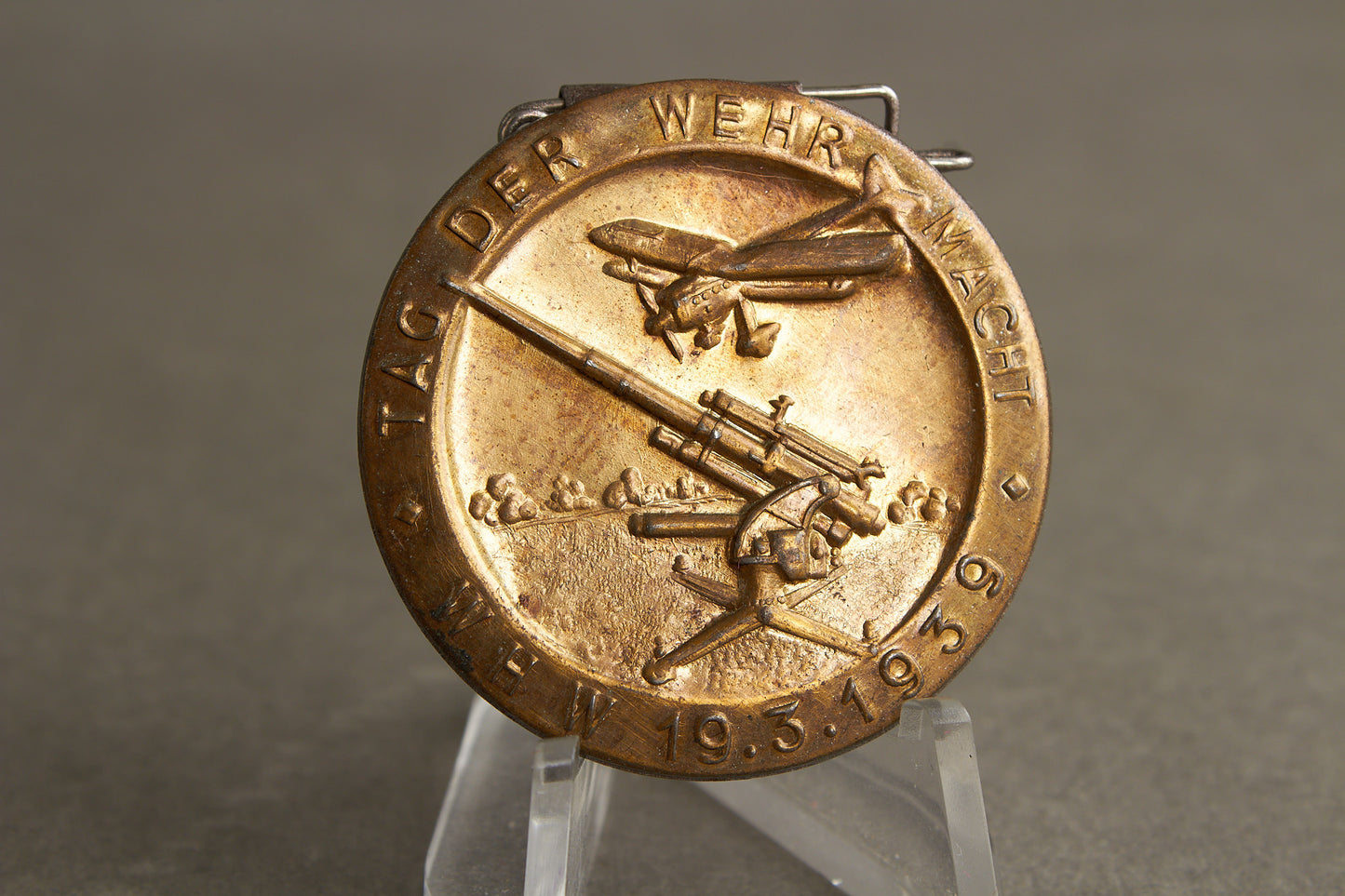 WW2 Tysk "Tag der Wehrmacht 1939" Tinnie. En af de bedre. Original.