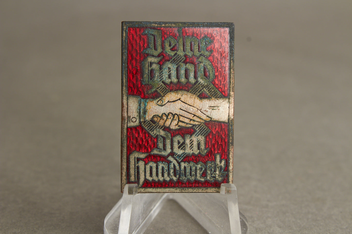 WW2 Tysk Tidlig NSDAP "Handwerk" Tinnie. Original.
