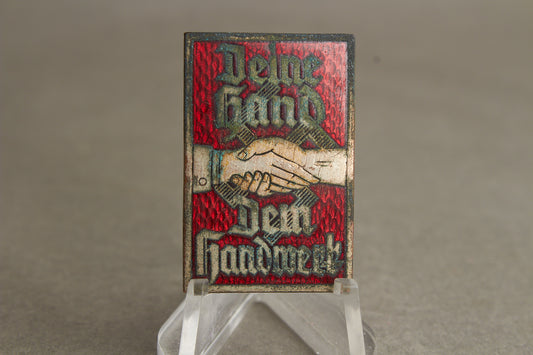WW2 Tysk Tidlig NSDAP "Handwerk" Tinnie. Original.