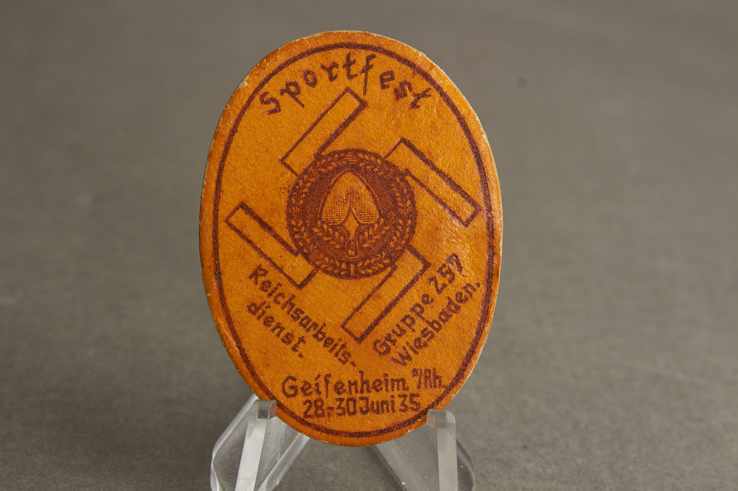 WW2 Tysk Tidlig 1935 RAD Tinnie. Sjælden. Original.
