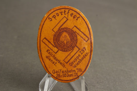 WW2 Tysk Tidlig 1935 RAD Tinnie. Sjælden. Original.