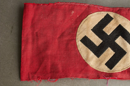 WW2 Tysk Tidlig SA/NSDAP Medlemsarmbind. Original.