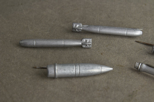 WW2 Tysk WHW Ammunitions lot. 2 torpedoer, M24 stavh., patron og granat. Sjælden. Original.