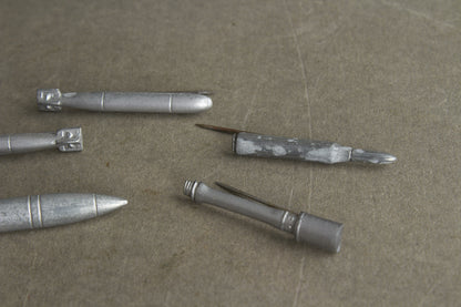 WW2 Tysk WHW Ammunitions lot. 2 torpedoer, M24 stavh., patron og granat. Sjælden. Original.