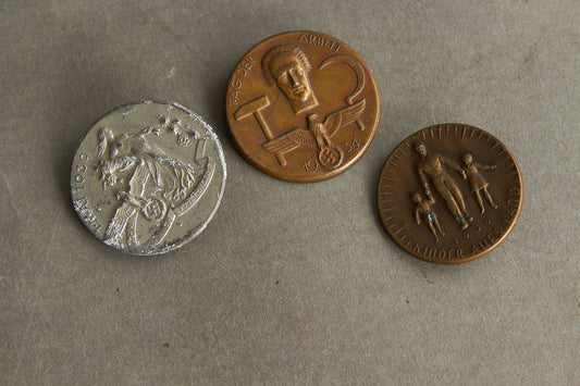WW2 Tyske Tinnies/Dagsbadges. 3 stk. Original.
