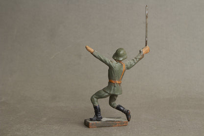WW2 Tysk Lineol Legetøjssoldat. Original.