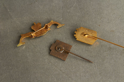 WW2 Svenske Marine Pins. Original.