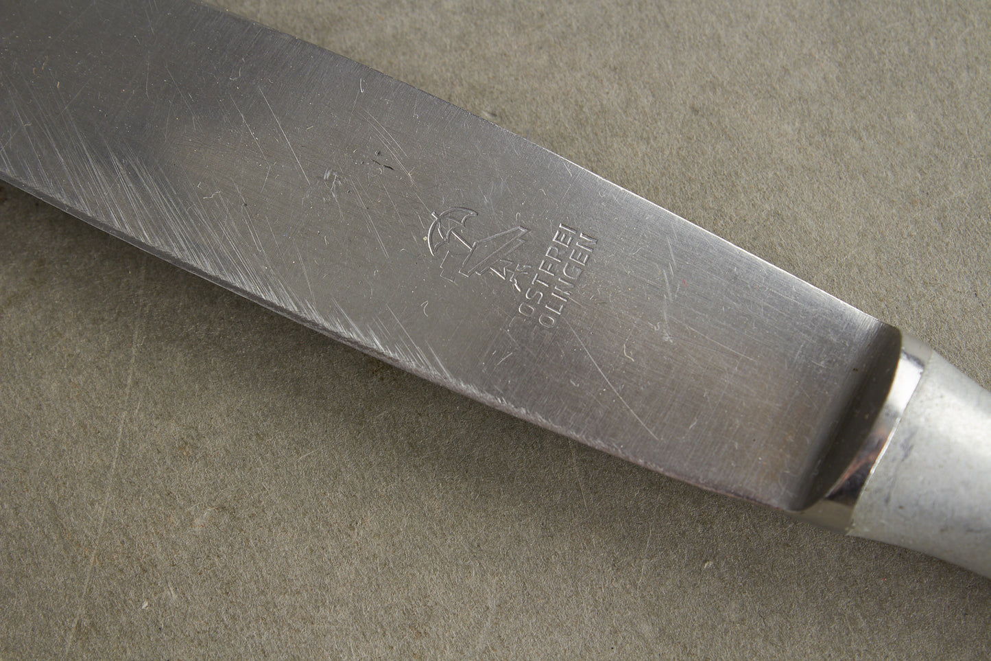WW2 Tysk Luftwaffe Kantine Kniv. Pænt stemplet. Original.