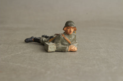 WW2 Tysk Lineol Legetøjssoldat. Original.