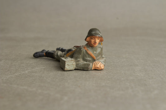 WW2 Tysk Lineol Legetøjssoldat. Original.