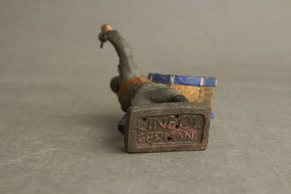 WW2 Tysk Lineol Legetøjssoldat. Original.