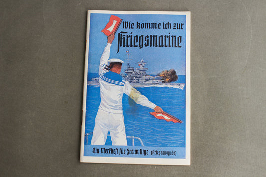 WW2 Tysk Kriegsmarine Hæfte. Original.
